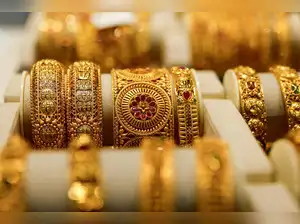 FILE PHOTO: Gold bangles are displayed at a jewellery store in Mumbai
